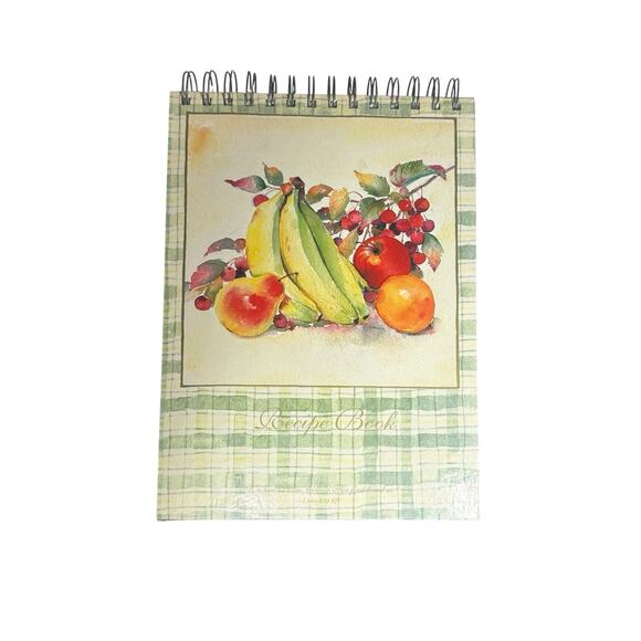 Daysprings Christian Spiral Recipe Book w/Easel Stand Fruit Print Hardcover - Picture 1 of 15